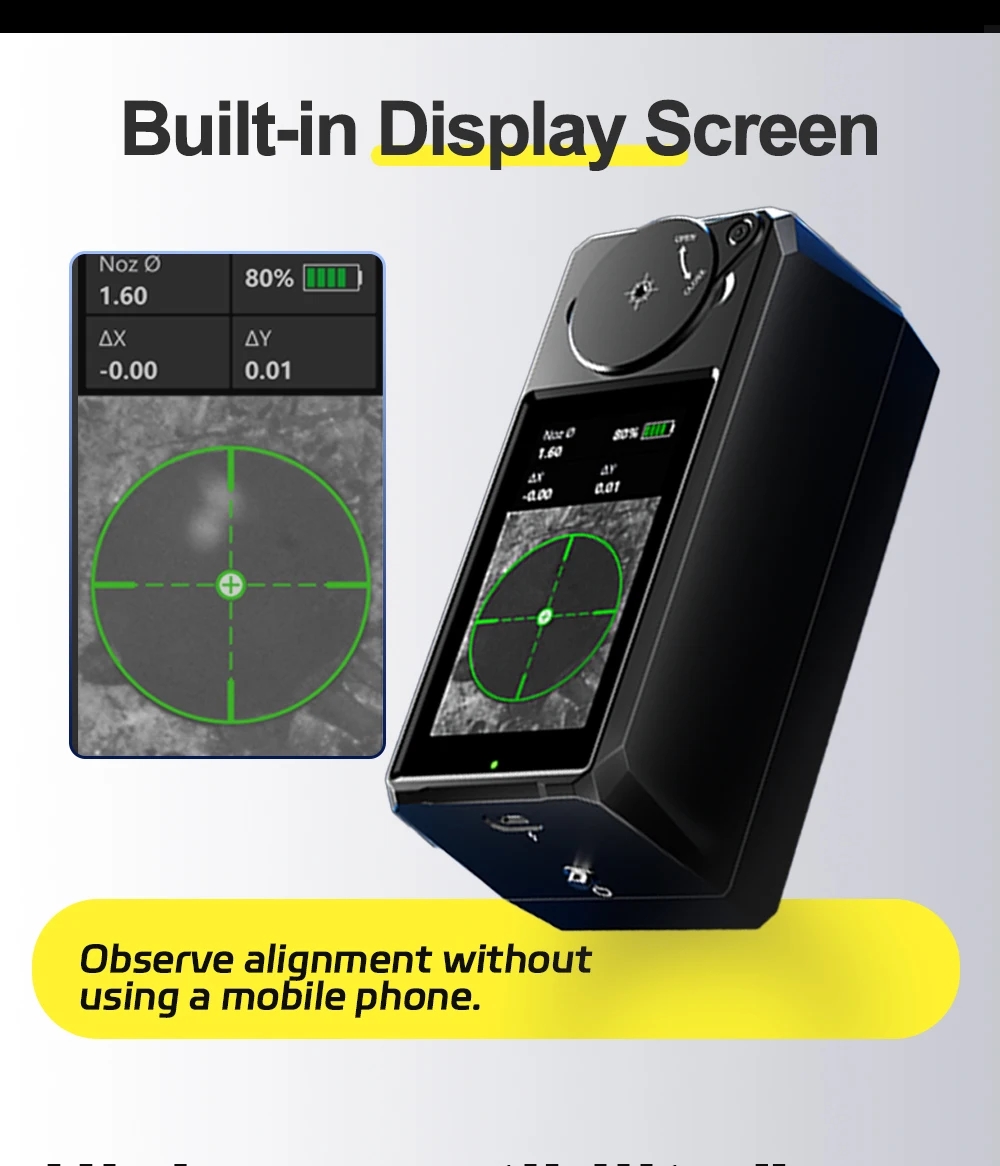 BOCHU Original MCD100 Laser-Ausrichtungswerkzeug Hochpräziser Bildsensor Manuelles Zentriergerät für BOCHU Raytools Bodor Laserkopf – Detail 2