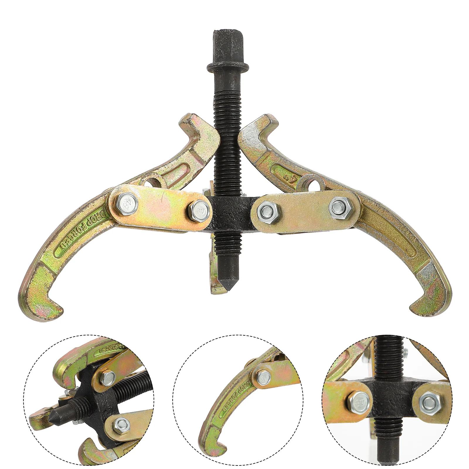 Three- Jaw Gear Puller Bearings Three-Jaw Remover Calf Steel Pulling Tool Small Leg Mechanics