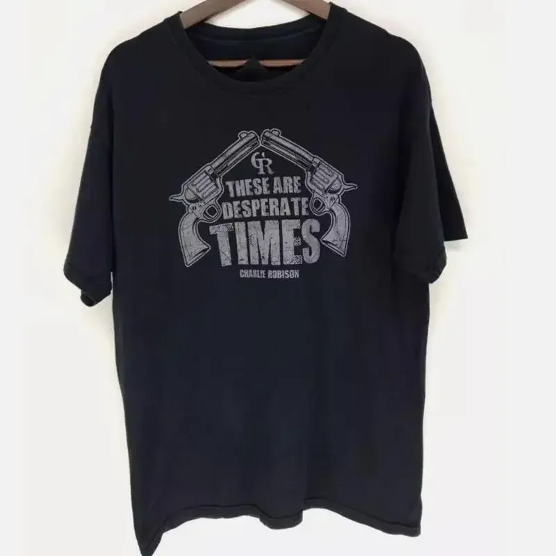 Country Music Thank You Charlie Robison T Shirt Black S 5Xl Mens