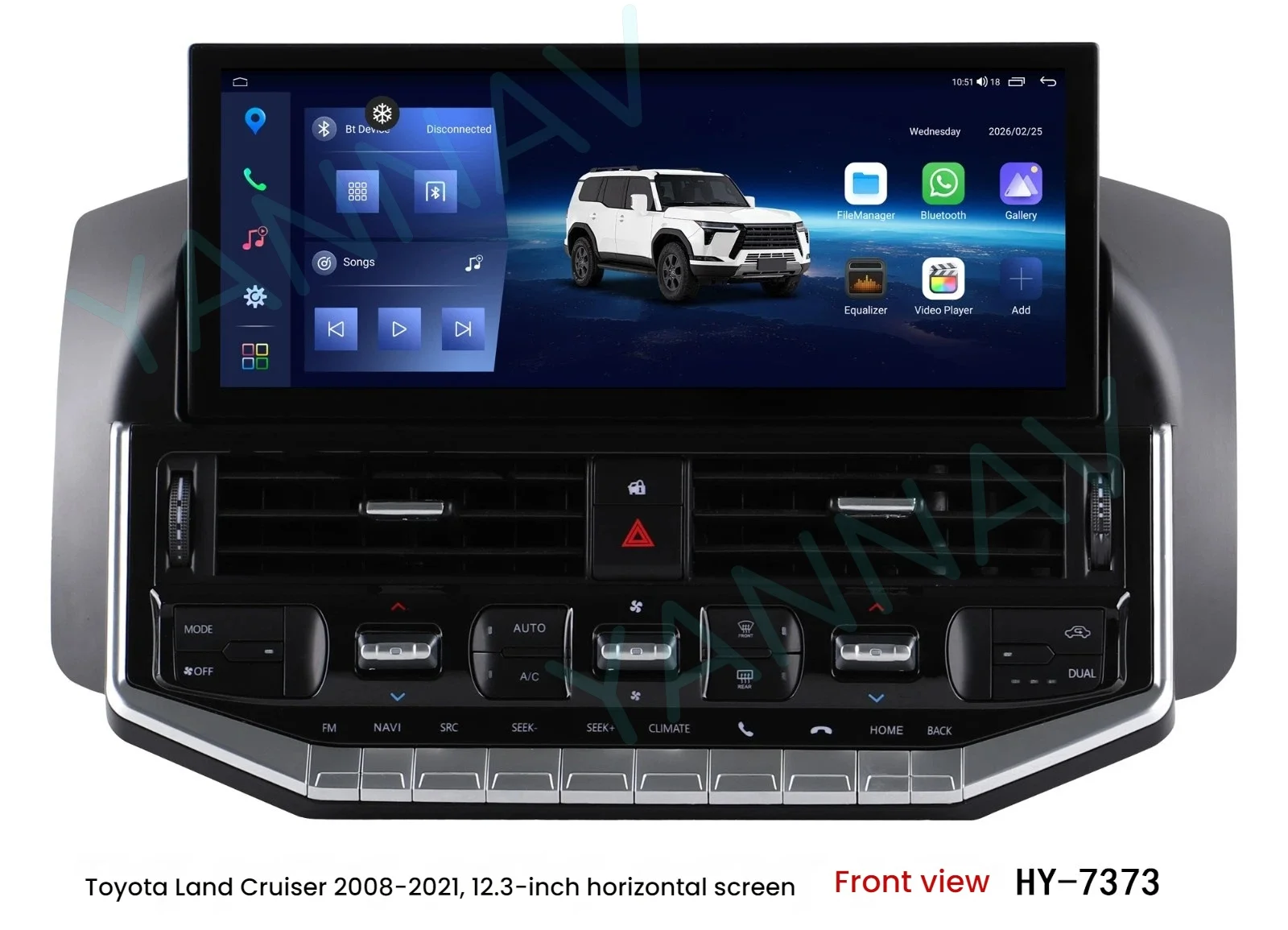 Android14 Screen Carplay Car Radio for Toyota Land Cruiser LC200 LC300 2008-2020 Multimedia GPS Head Unit Autoradio