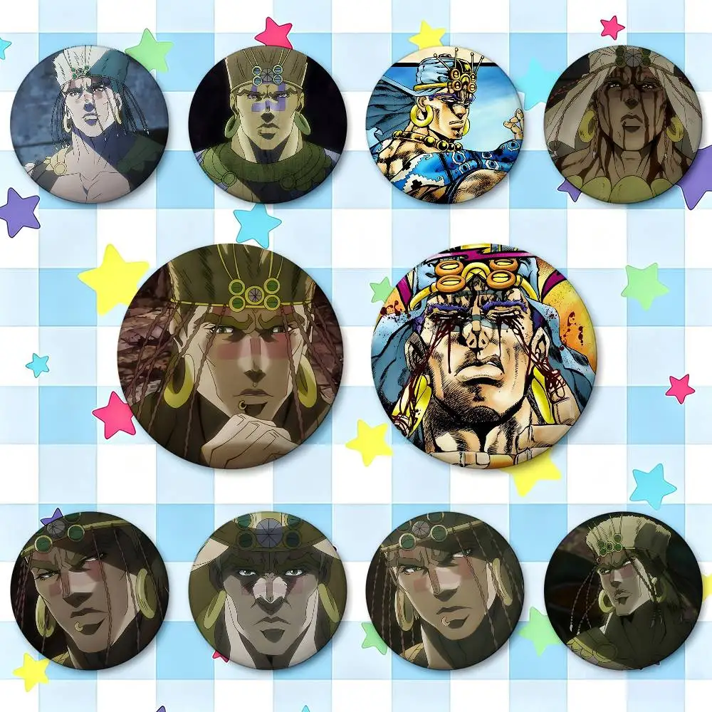 Wamuu JoJo Badges 25 32 44 58 75 Mm Round Cosplay Pin Bag Decor Fans Collect Friends Gifts Brooch Souvenir