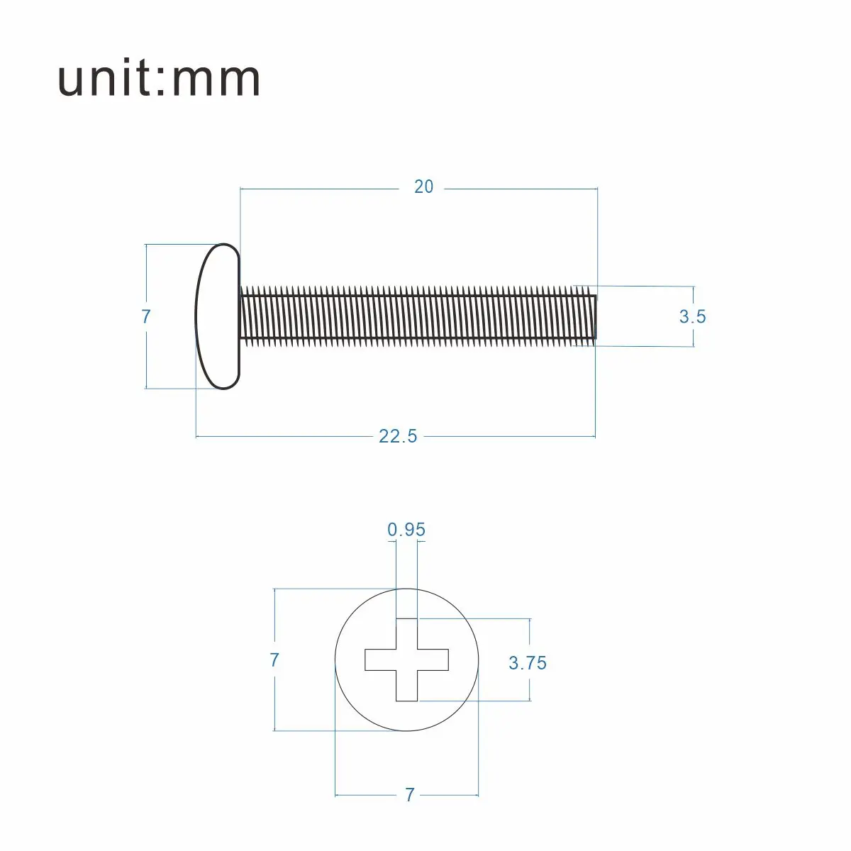 FLEOR 100pcs Chrome TL Guitar Bridge Pickup Mounting Screws 3.5*20mm Screws Electric Guitar Parts