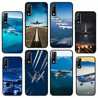 Aircraft Airplane Cool Phone Case For Huawei Y9 6 7 5 Prime Enjoy 7s 7 8 Plus 7a 9e 9plus 8E Lite Psmart Shell