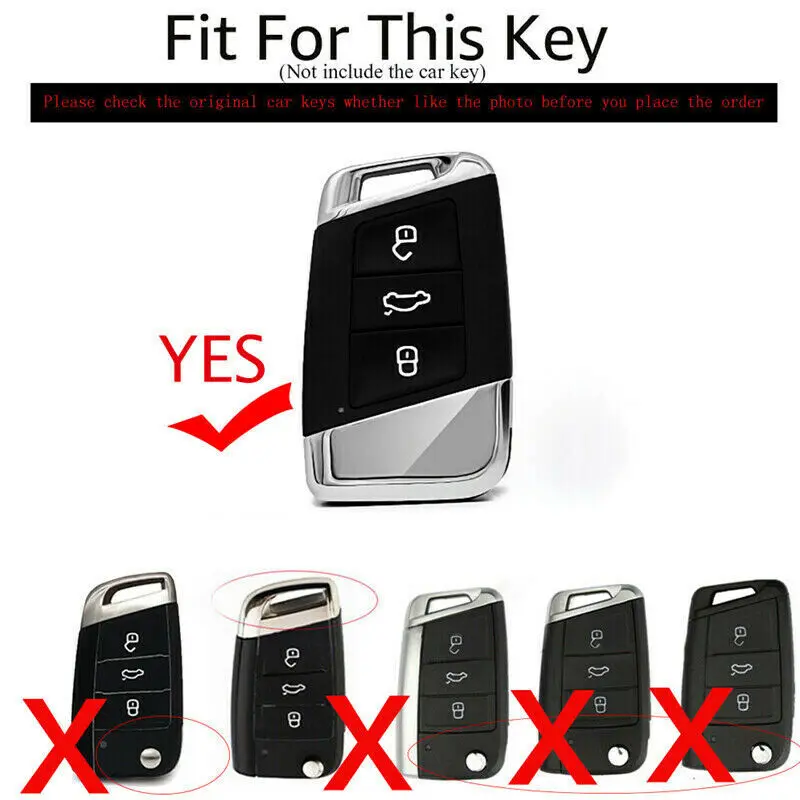 New Alloy Car Remote Key Case Cover Shell for VW Volkswagen Passat B8 Magotan Tiguan Golf for Skoda Kodiaq Superb A7 Accessories