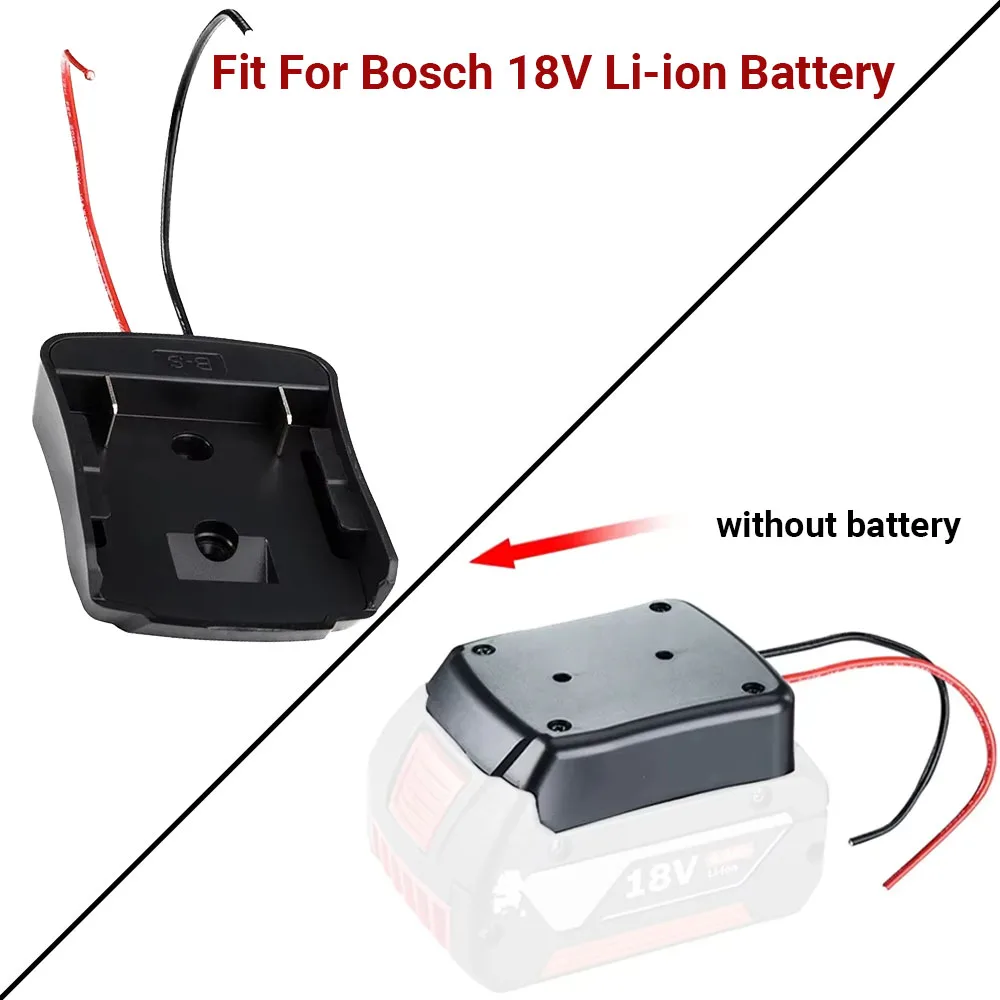 Адаптер Power Wheels для литиевой батареи Bosch 18 В BAT609 BAT618G Адаптер для док-станции Разъем питания для преобразователя BOSCH 18 В