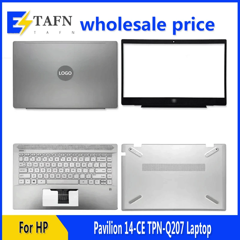 

NEW For HP Pavilion 14-CE TPN-Q207 Laptop LCD Back Cover Front Bezel Upper Palmrest Bottom Base Case Keyboard Hinges