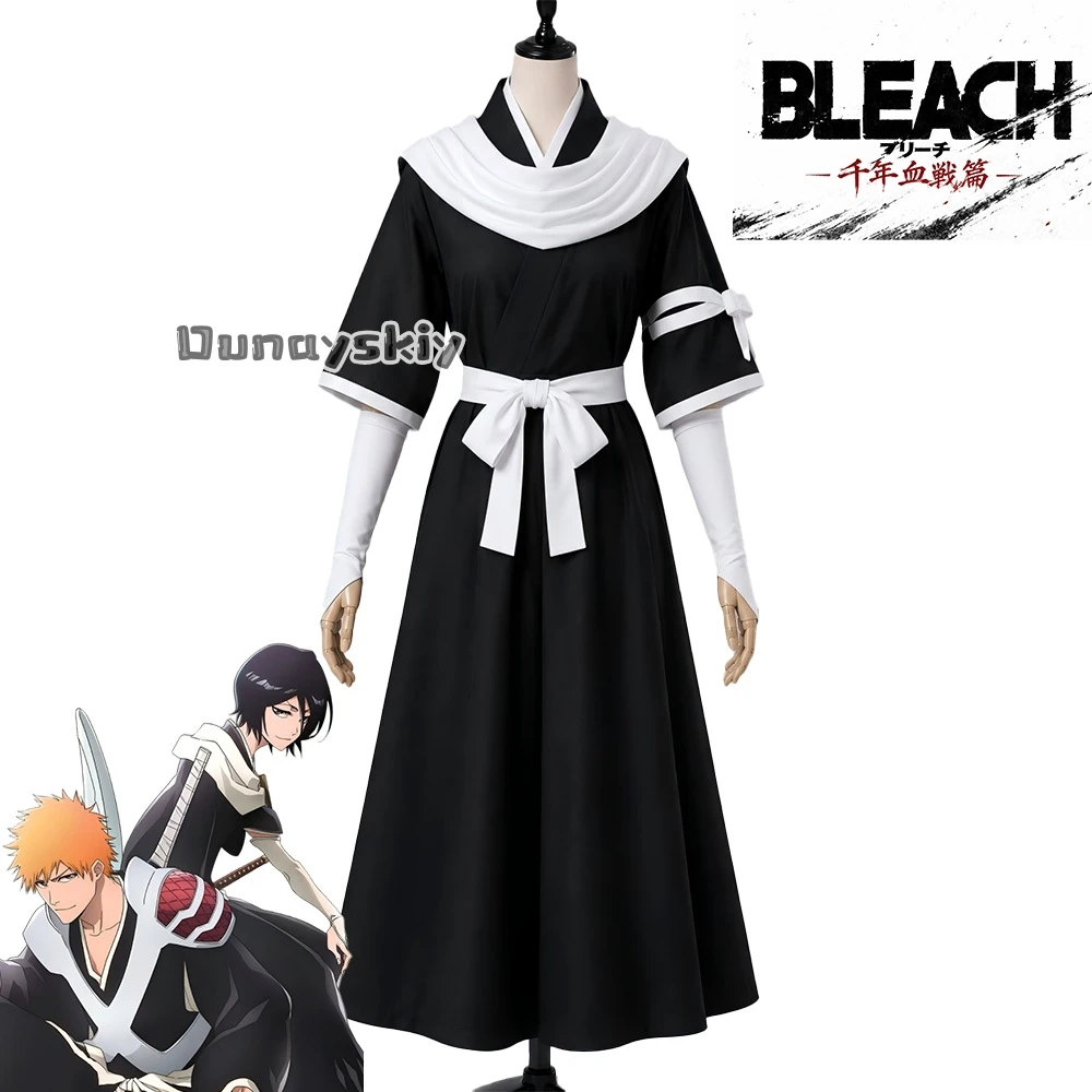 ​​Kuchiki Rukia​ Cosplay Costume Wig Uniform Character Outfit Halloween Role Play Carnival Party The Thousand Year Blood War