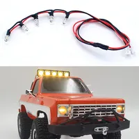 FMS FCX24 Climbing Car Roof Simulation Yellow Spotlight Flashlight for 1/24 RC Crawler Car FCX24 Chevrolet K5 Pickup Truck Parts