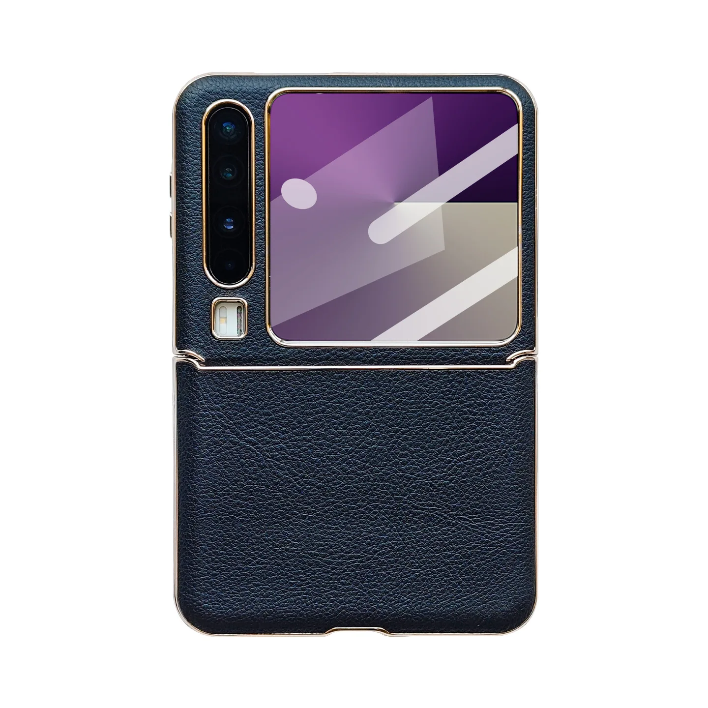 

Luxury Case for Huawei Pura X Full-Grain Case Electroplated Gold Edge Slim Light Drop Screen Protection
