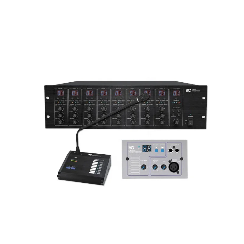 ITC T-8000 audio matrix Audio Amplifiers pa system with 5.1 channel digital amplifier