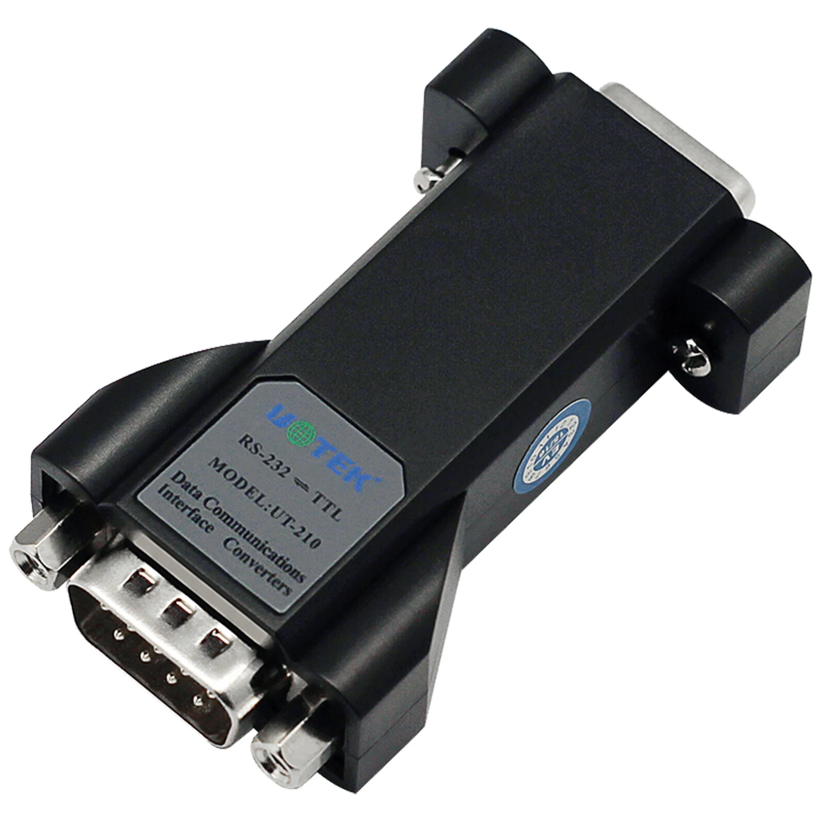 UOTEK Industrial Grade RS-232 RS232 to TTL Converter Output 5V COM DB9 Connector Adapter Supports All Operating System UT-210