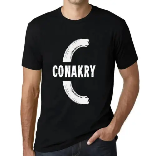 

ULTRABASIC Homme Tee-Shirt Conakry Conakry T-Shirt Graphique Éco-Responsable