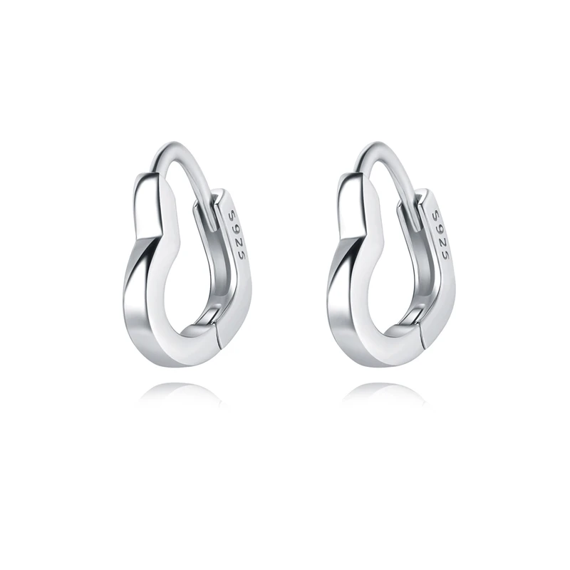 CYCUFF-pendientes de plata de ley 925 con forma de corazón para mujer, aros de amor, diseño Original, S925, regalo de joyería, amigos, nuevo