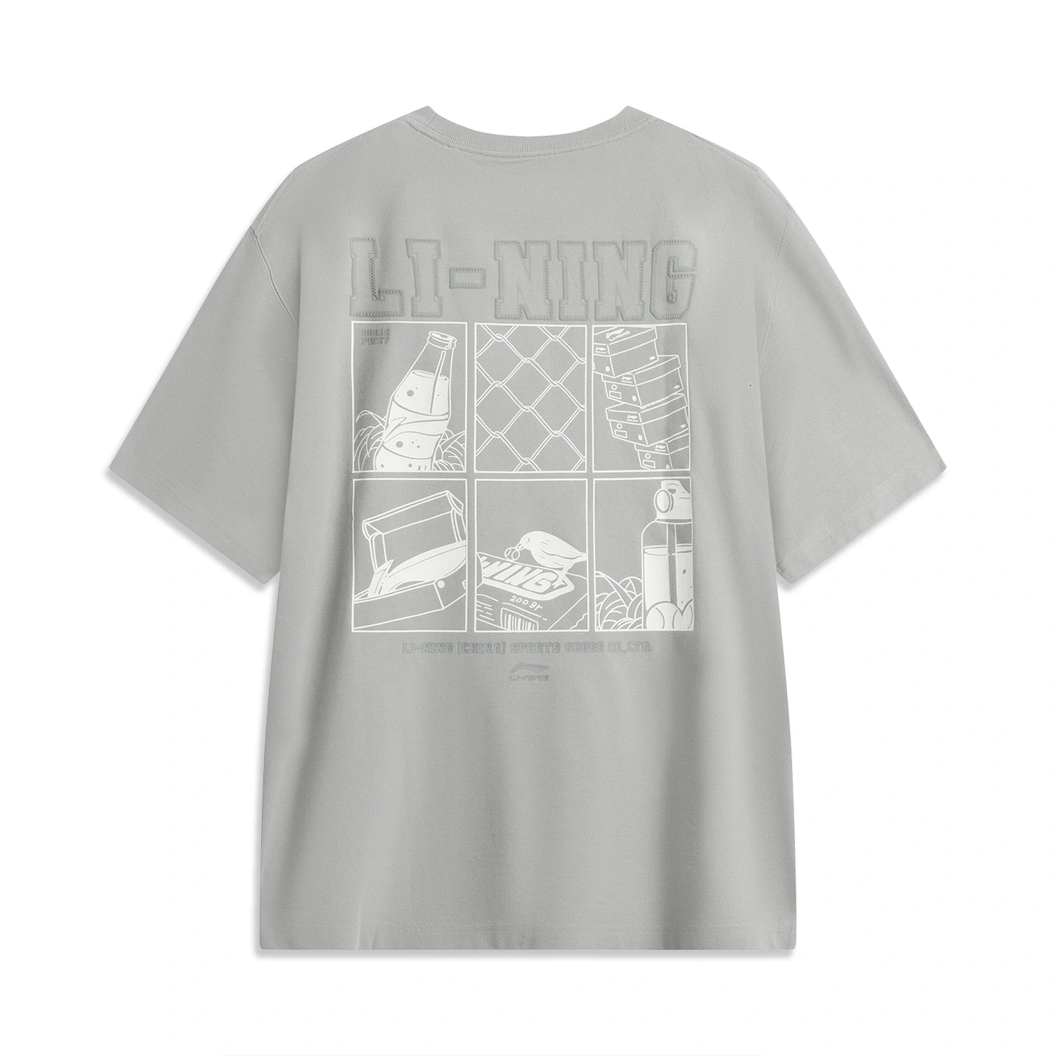 Li-Ning Men Sports Style T-shirt SORONA 62%Cotton 38%Polyester Regular Fit LiNing Leisure Tee Tops AHSU549 image 5