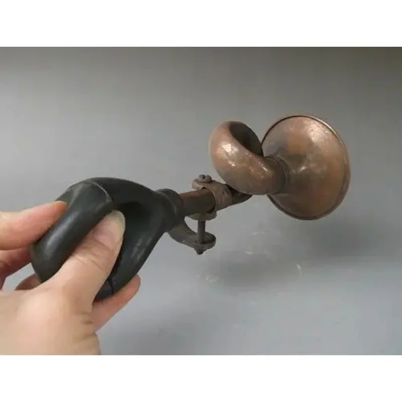 Unusual Chinese Bronze Vintage Bicycle Horn Unique Old Style Brass Sound Alarm for Bikes