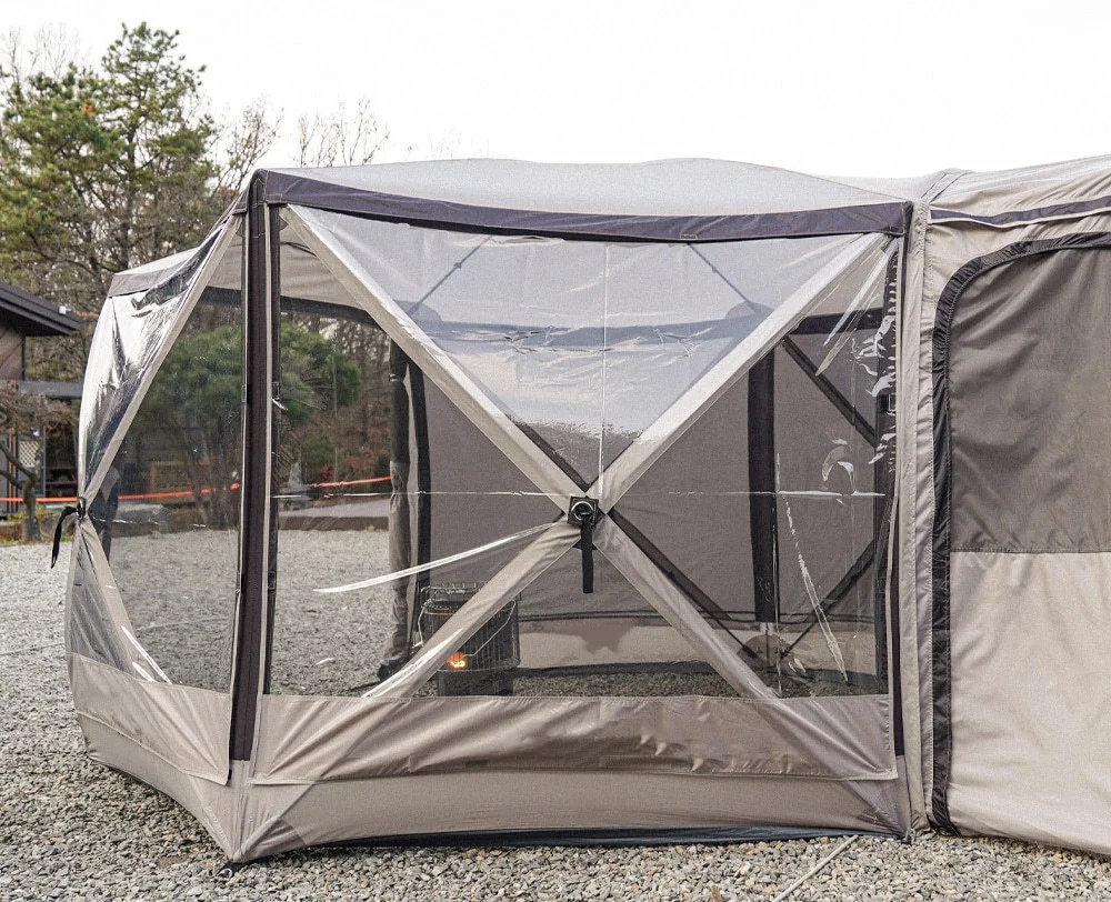 Custom Logo Large Space Windproof Rainproof Pop up Car Rear Tent Tailgate Tent for Outdoor Camping