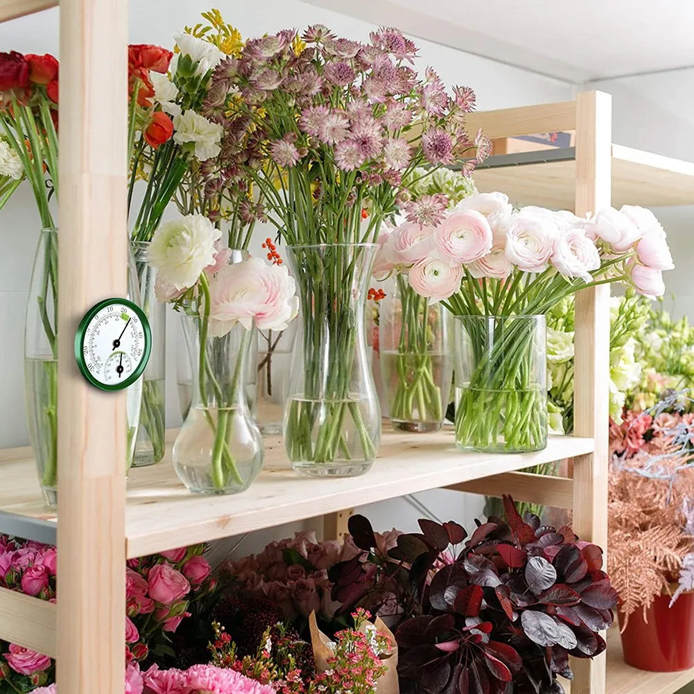 HFES Mini Thermomètre Hygromètre 2 En 1 -30 ℃ -50 ℃   Testeur de moniteur de compteur de température d'humidité sans batterie pour serre