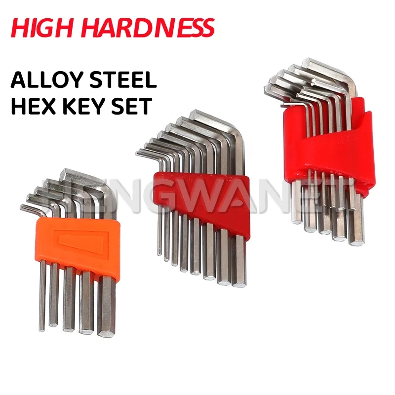 5/8/11 Pcs Metric Allen Wrench Set Inch Wrench L Wrench Keys Size Allen Key Short Arm Vehicle Repair Tool Set Home Hand Tools