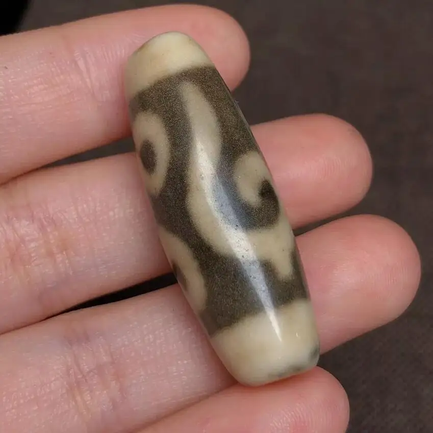 Ancient Tibetan DZI Beads Old Agate Prajnaparamita Eye Totem Amulet Pendant