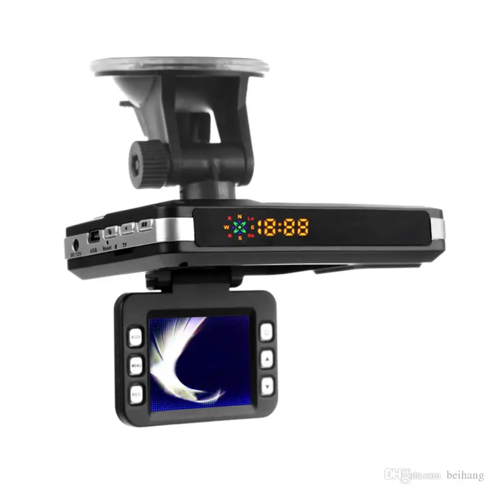 2024 Car DVR Camera & Anti Rada-Detector 3 in 1 Dash Cam Video Recorder Russian & English Language GPS Logger G-sensor