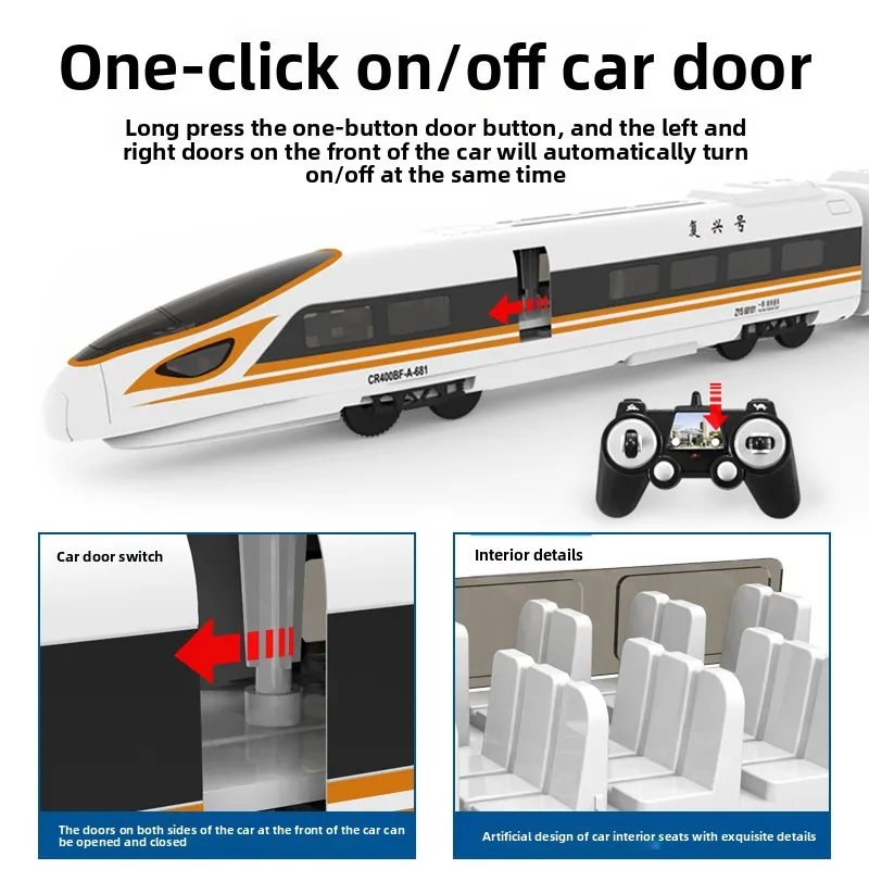 Double Eagle High-Speed Train Toy Fuxing Train Remote Control Electric Train Trackless And Harmonic Model Boy Children'S Gifts