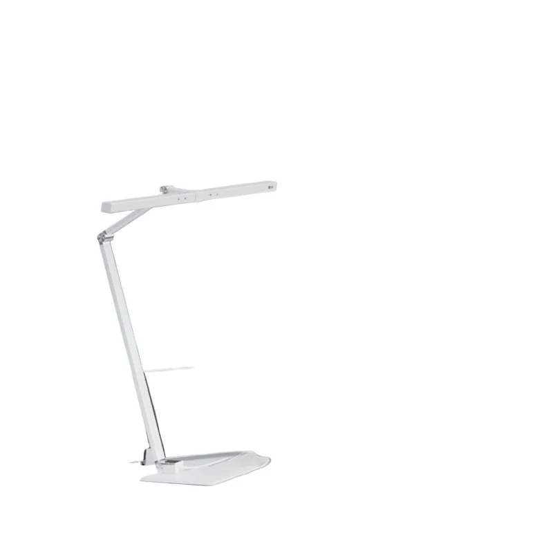 Double arm work eye protection desk lamp, bedroom dormitory reading desk study special screen folding plug-in desk lamp