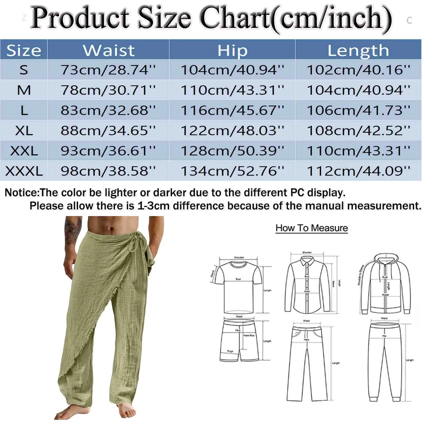 Men Linen Drawstring Personalized Pants Casual Loose Holiday Irregular Ruffled High Split Pants Wide Leg Comfort Breathable Pant