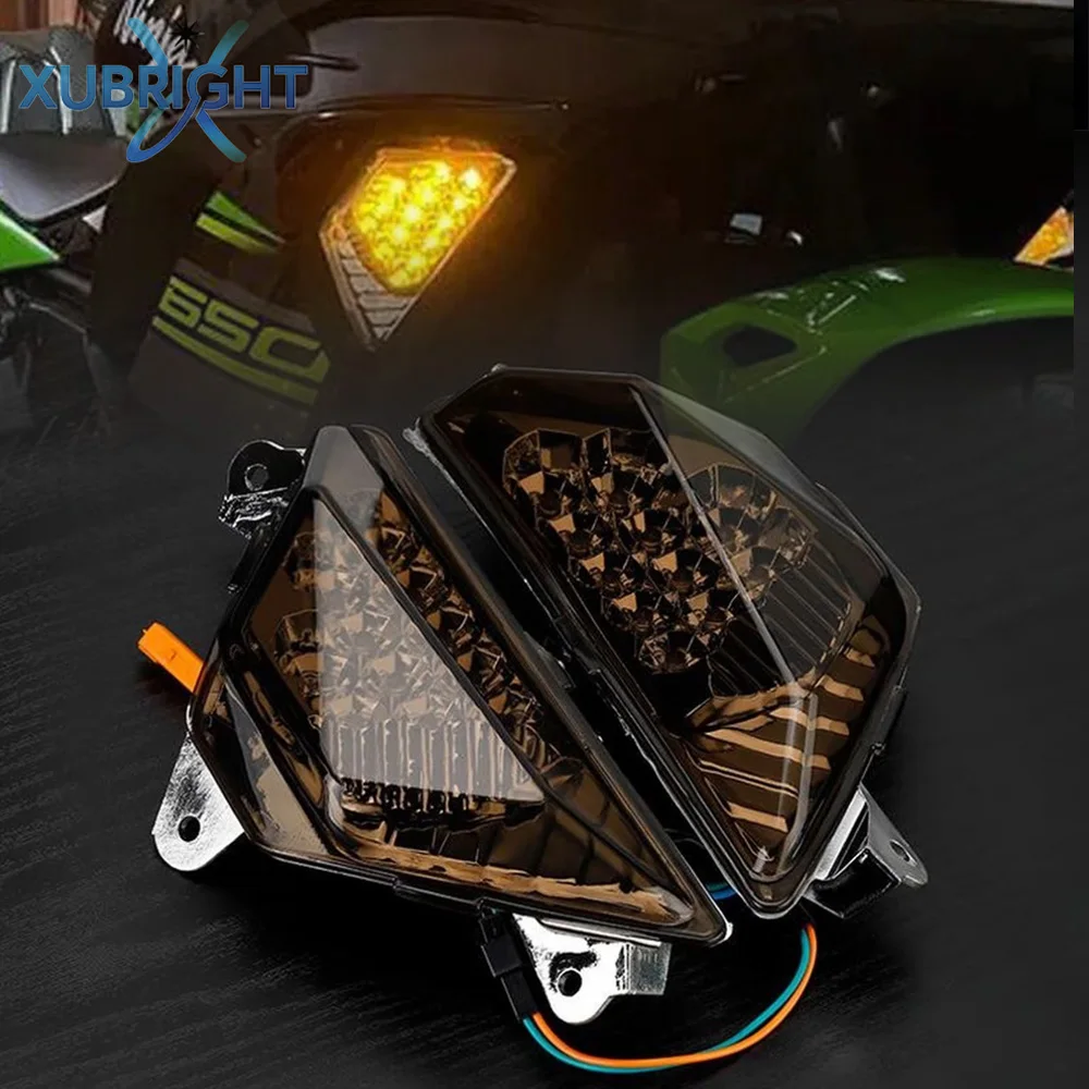 �y�Z�[�����z�J���T�L �j���W�� 250 300 400 650 1000SX ZX6R ZX25R Z1000SX ER6F �o�C�N�p �t�����gLED�E�C���J�[ �����v �t���b�V���O�C���W�P�[�^�[���C�g