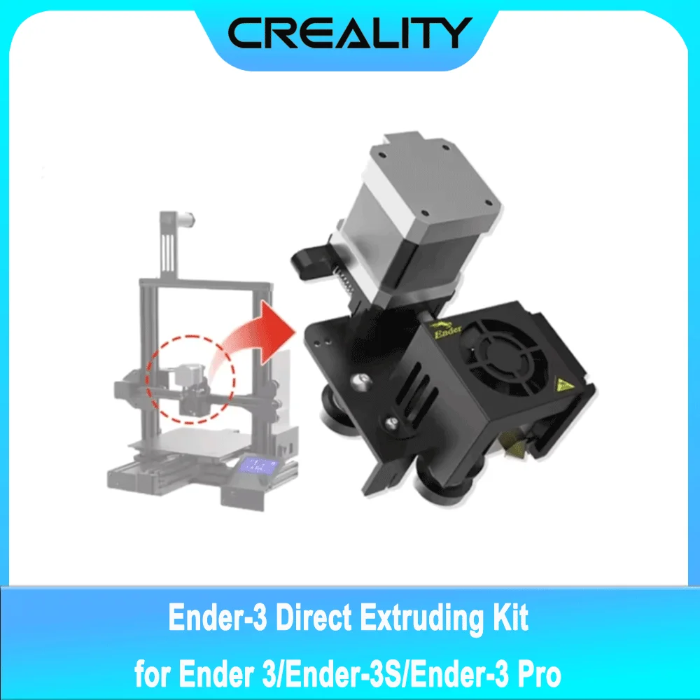 

CREALITY Ender 3 Direct Drive Extruder for Ender 3 / Ender-3 Pro Upgraded 42-40 Stepper Motor Hotend Kit 1.75mm Fan Cables