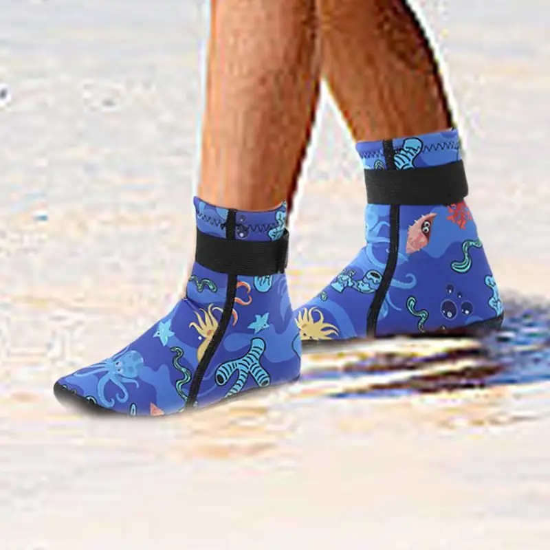 Kids Summer Athletic Water Shoes Camouflage Sand Socks Sand-Proof Beach Sports Socks For Beach Swimming Snorkeling Sailing