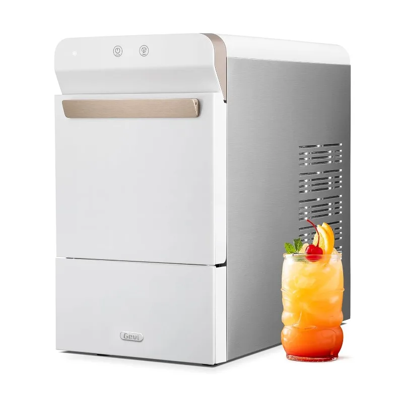 Countertop Gemi Nugget Ice Maker | Self-Cleaning Pellet Ice Machine | Open and Pour Water Refill