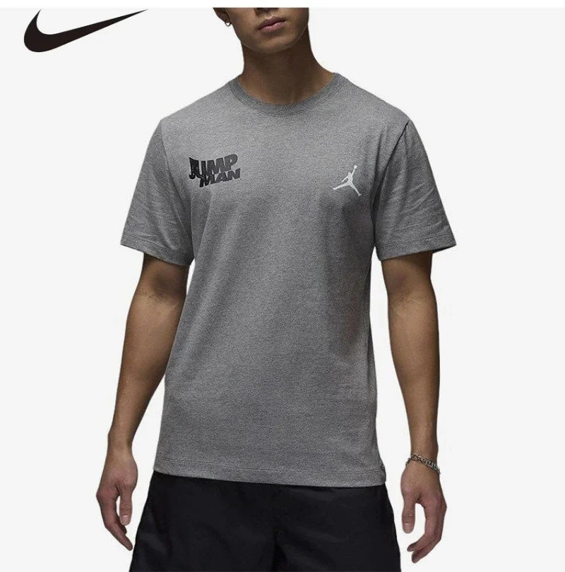 fitteeauthentic-nike-t-shirt-d'ete-a-col-rond-pour-hommes-decontracte-sport-quotidien-a-manches-courtes-fn6030-091