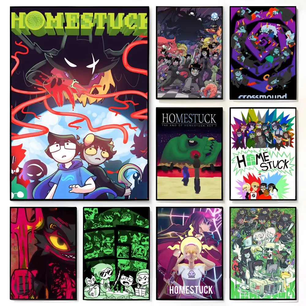 Póster de cómic americano H-Homestuck, mural de película americana, decoración de pared para habitación infantil, impresión decorativa
