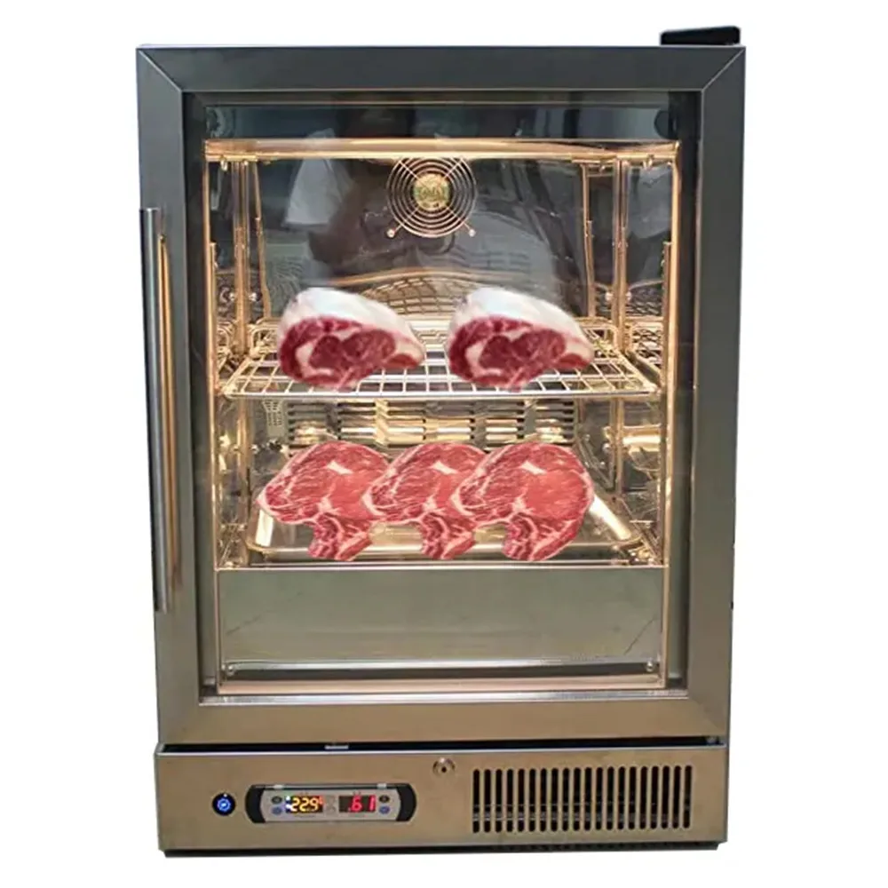 

Small Dry Ager Meat Refrigerator Aging Cabinet Steak Ager Dry Aged Beef Cooler Fridge Temperature Control Display Showcase