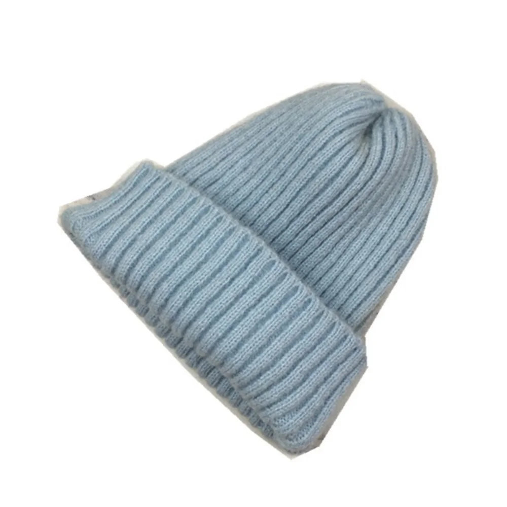 

Women's Solid Color Knit Beanie Soft Warm Wool Skull Cap Slouchy Casual Bonnet for Winter