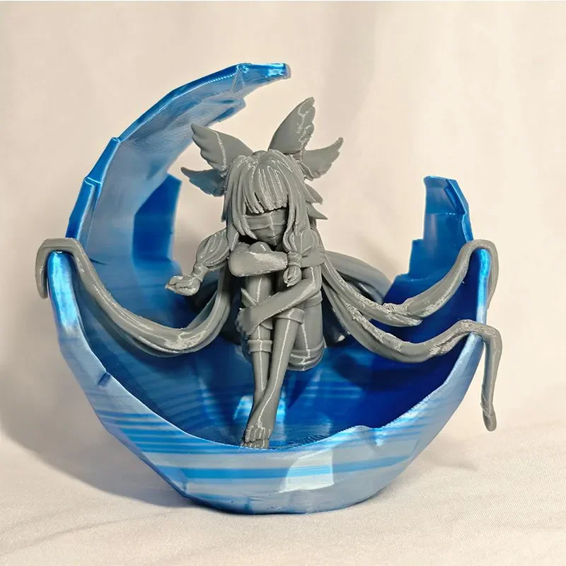 Genshin Impact Columbina Cosplay Anime PVC-Standfigur, Cartoon-Charakter Figurine, Modell für Schreibtischdekoration, Geschenk