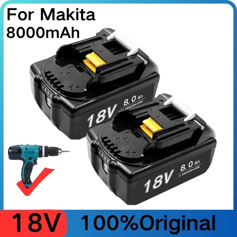 18V for Makita battery+DC1BRC charger rechargeable lithium-ion battery replacement Makita BL1880 BL1860 BL1830 power toolbattery