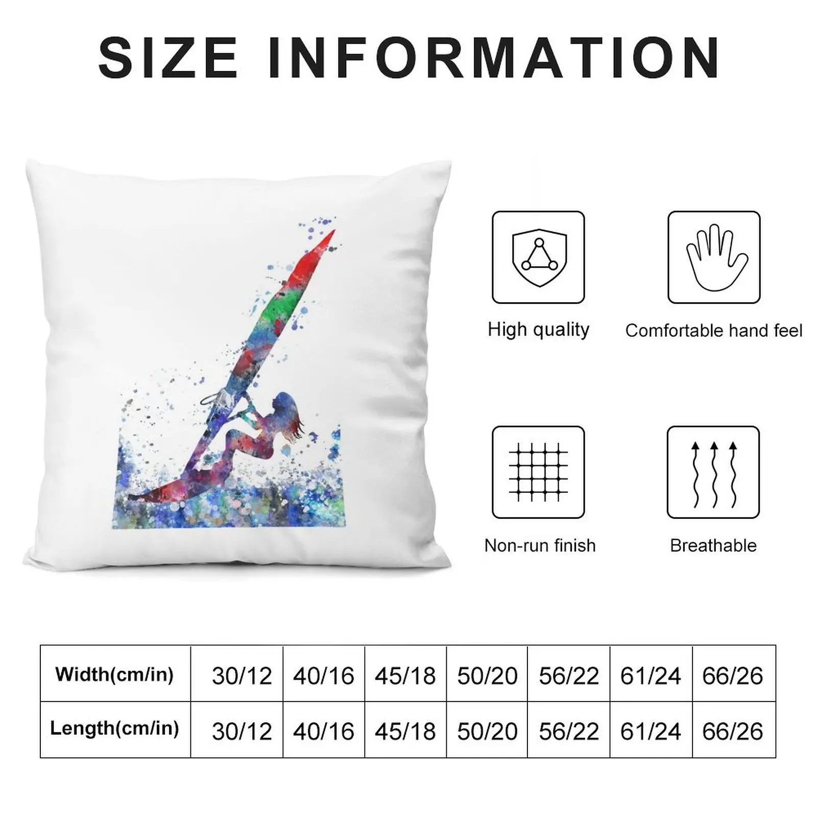 Windsurfer Throw Pillow autumn pillowcase christmas supplies pillow