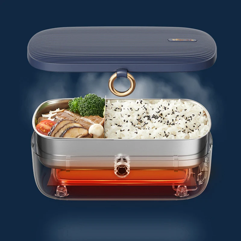 220V 110V Electric Lunch Box EU US Plug Stainless Steel Food Warmer Container Heater Office School Heating Bento Box Set