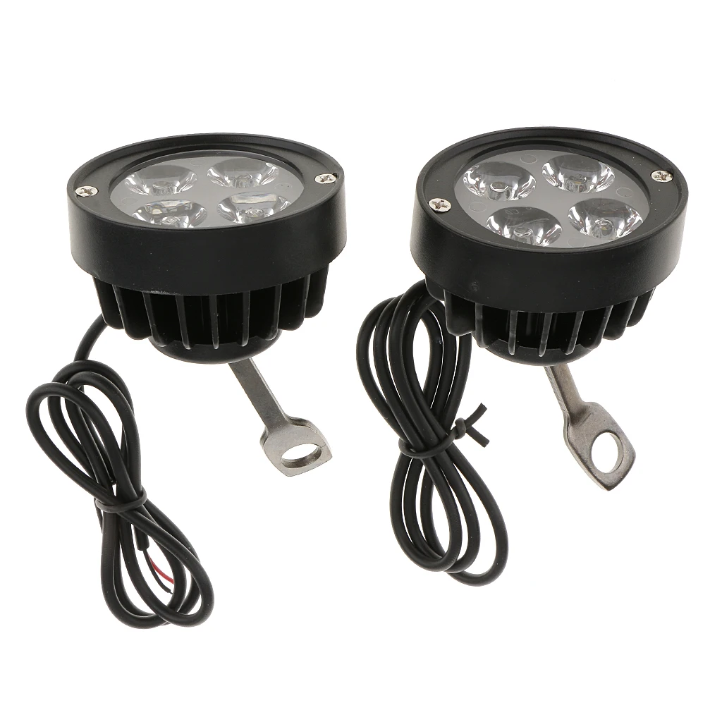 2 15w Scheinwerfer mit 4 LED Taschenlampe Lichter Glühbirne Anti Fog hell