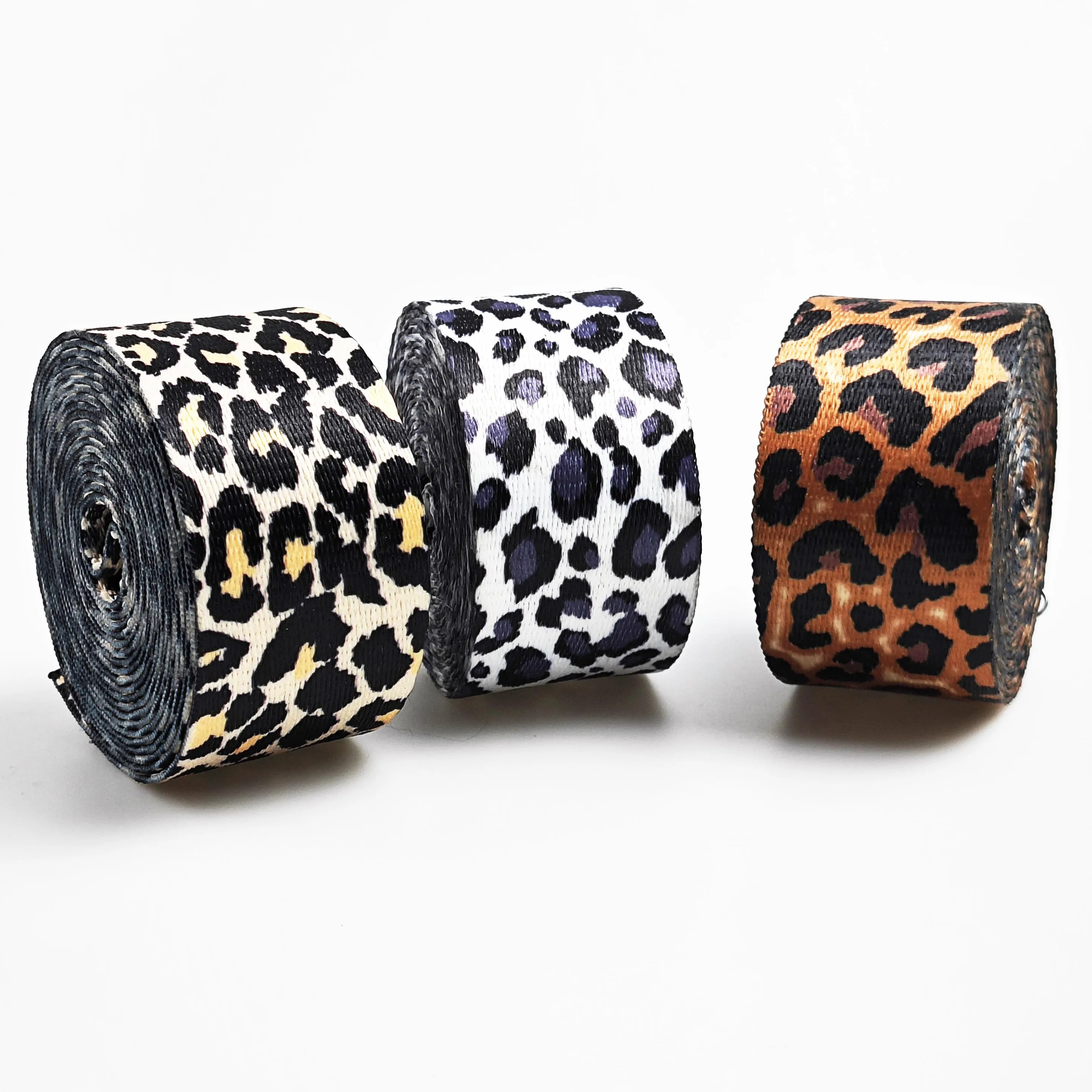 3 Yard 1.5 inch/3.80cm Floral Heat-transfer Printing Leopard Nylon Webbing Strap For Purse Bag DIY Crafting