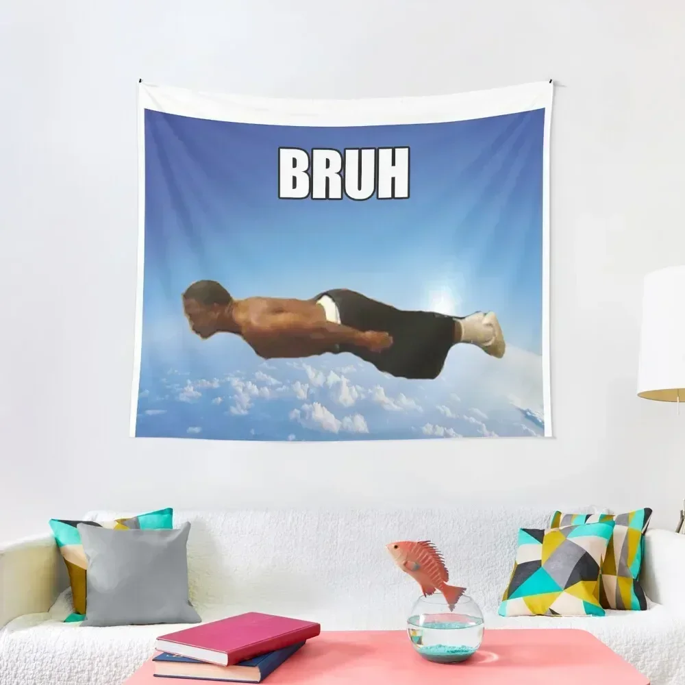 Bruh Dude Tapestry Decorative Wall Room Decorations Aesthetic Home Decoration Cute Decor Tapestry