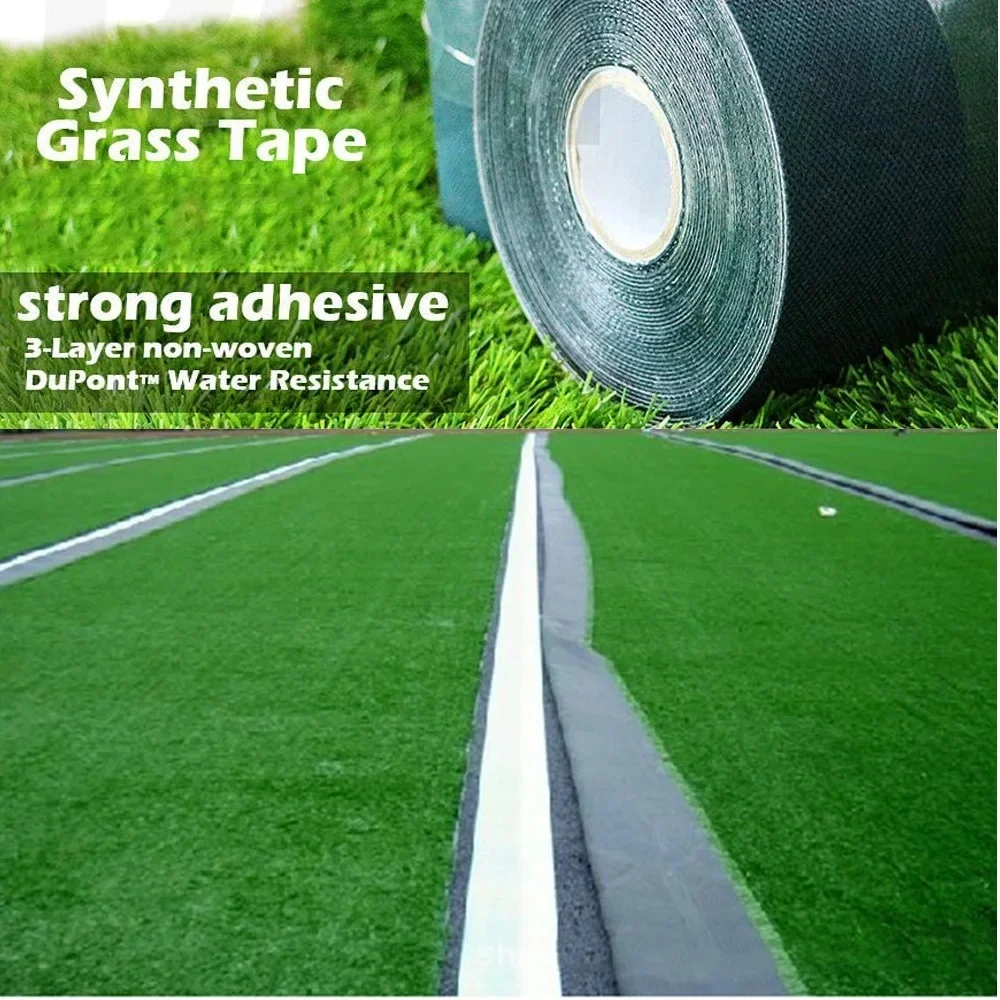 Self-adhesive turf tape, outdoor synthetic turf seam tape for seamless artificial turf
