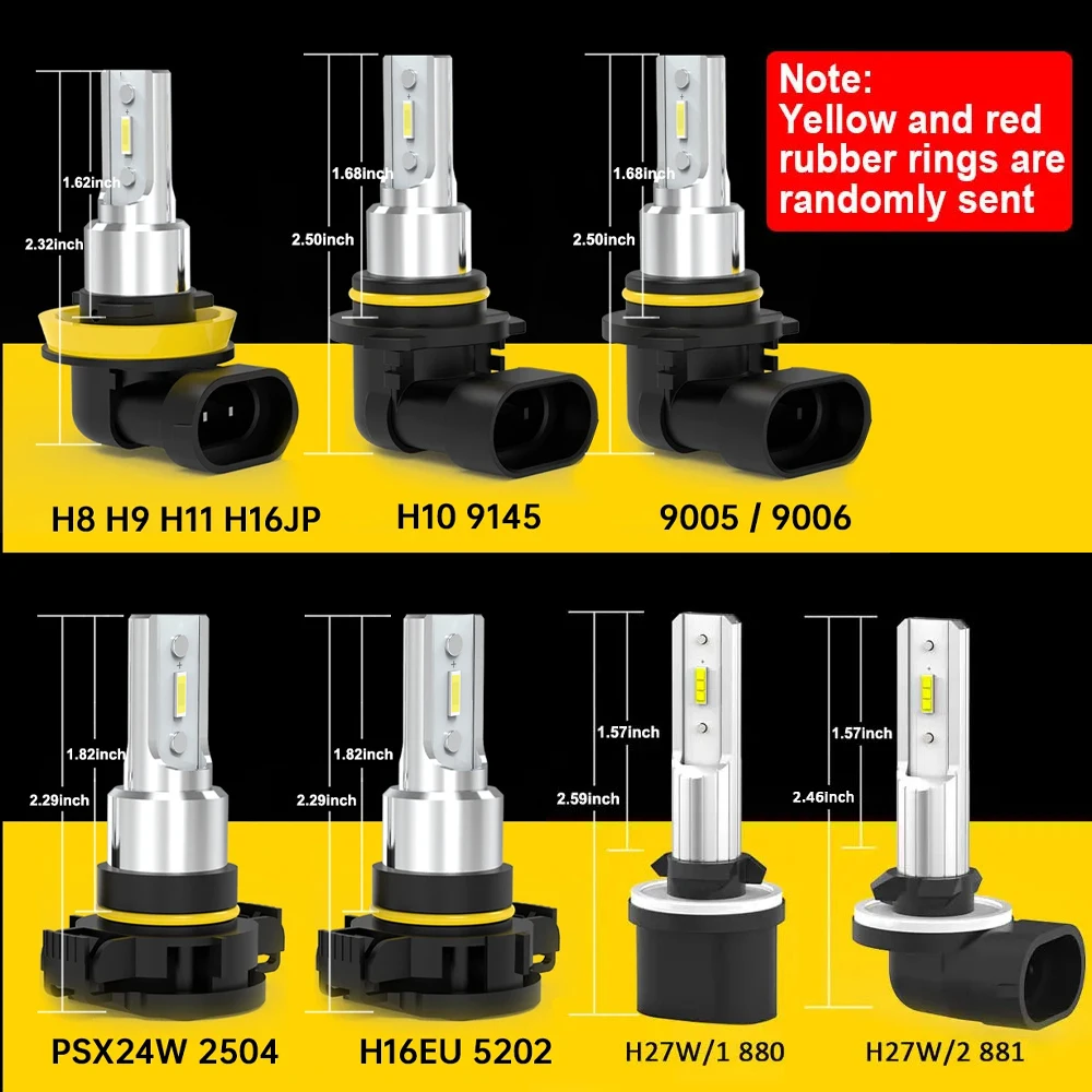 BMTxms 6000Lm CANBUS 9006 HB4 LED Bulbs Led Fog Lights H11 H8 9005 HB3 Car Driving Lamp H10 PSX24W 2504 for Toyota Skoda Ford
