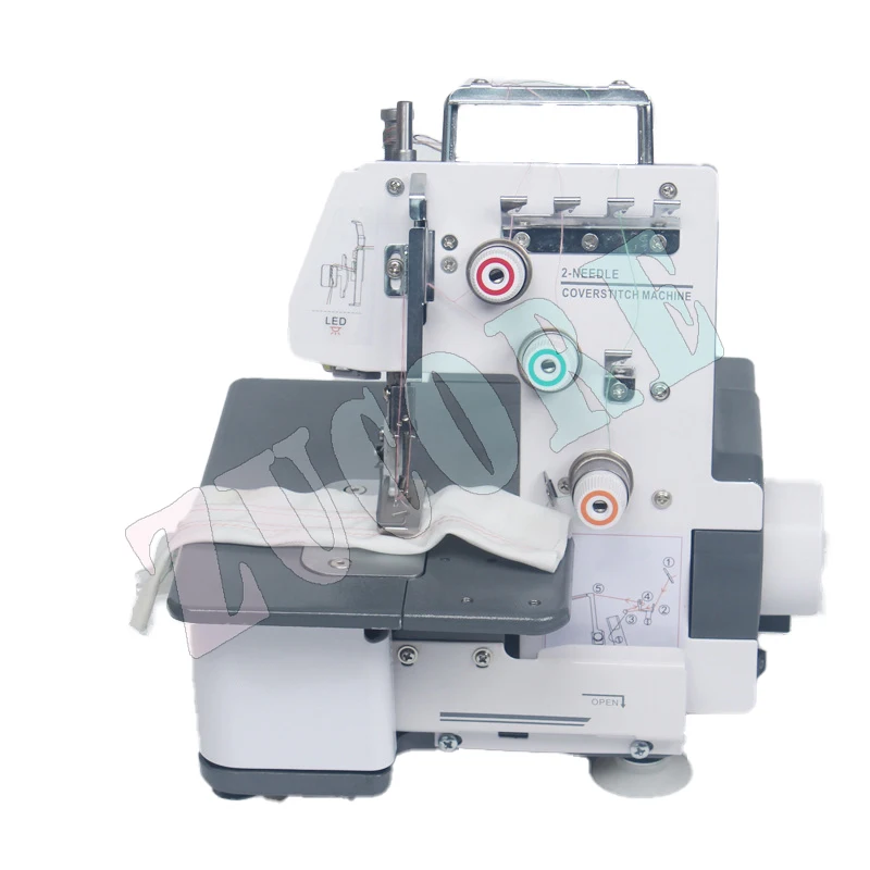 323 Macchina da cucire interlock Zig Zag a tre fili con doppio ago per uso domestico Macchina da cucire overlock elettrica multifunzionale da 2,5 mm