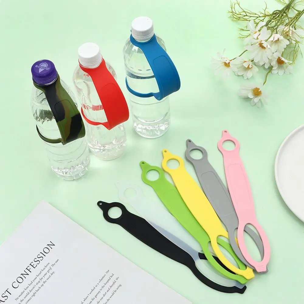 Accesorios herramientas EDC hebilla de cierre de seguridad colgador de botellas de silicona cinturón de botella de agua mosquetón de extracción rápida Clip de gancho