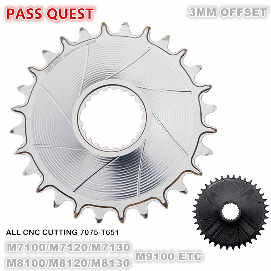 

3mm Offset Wide Narrow Tooth Chainring 28T-38T Mtb Bicycle Chainwheel for M7100/7120/7130/8100/9100 BOOST Direct Mount Crankset