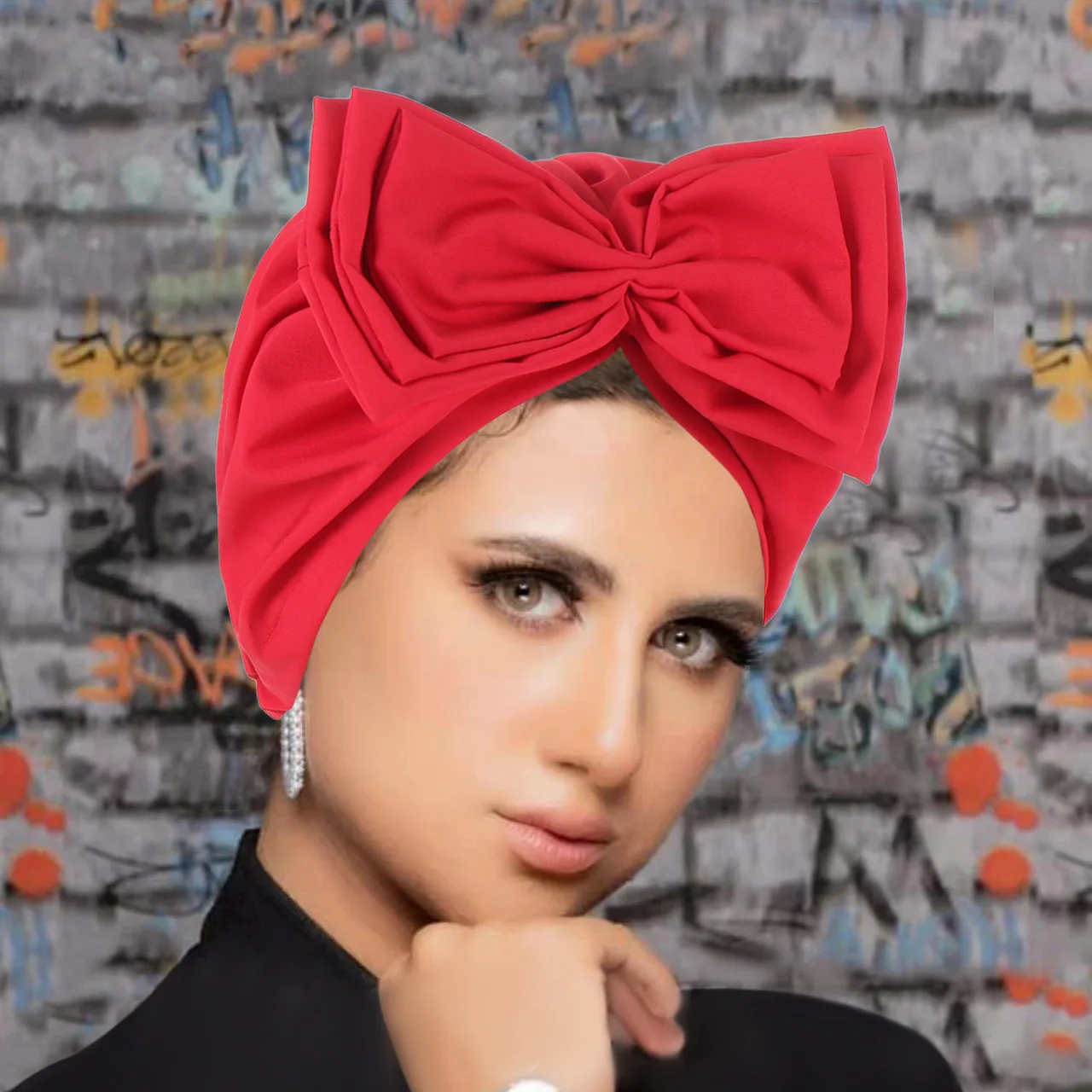 

Bowknot Turban Indian Women Muslim Hijab Stretch Chemo Cap Cancer Hat Hair Loss Cover Head Scarf Wrap Beanies Bonnet Headwear