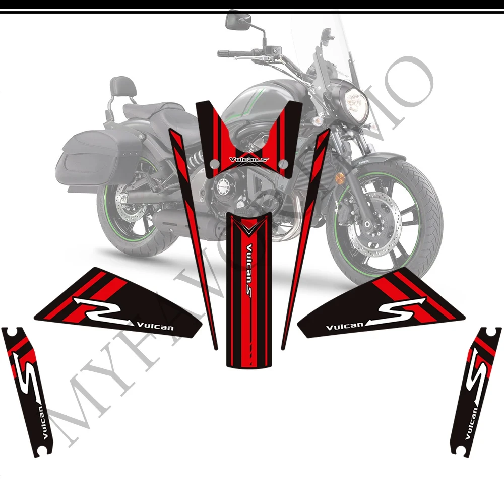 Motorcycle Stickers Decals For Kawasaki VULCAN S 650 VN650 Motorcycle Tank Pad Oil Gas Fuel Protector Fairing Fender Windshield