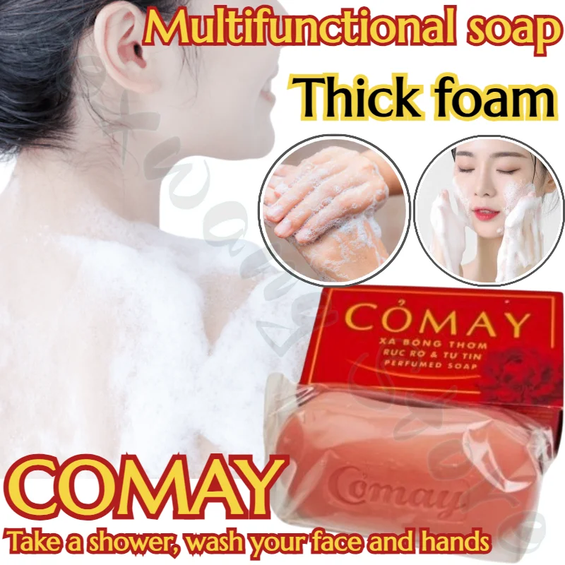 COMAY Fresh Light Fragrance Soap Oil Control Bathing Face Washing Hands Multifunctional Soap 100g New Style